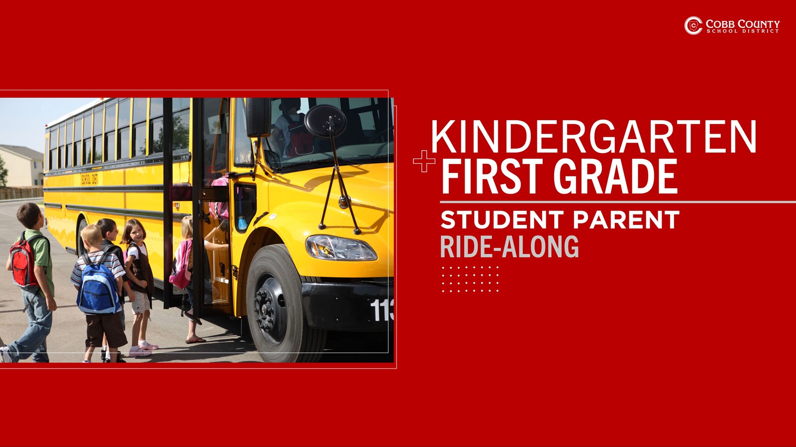 Cobb Schools to host kindergarten and first grade ride along